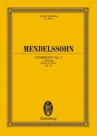 Mendelssohn: Symphony No. 2 Bb major Opus 52 (Study Score) published by Eulenburg